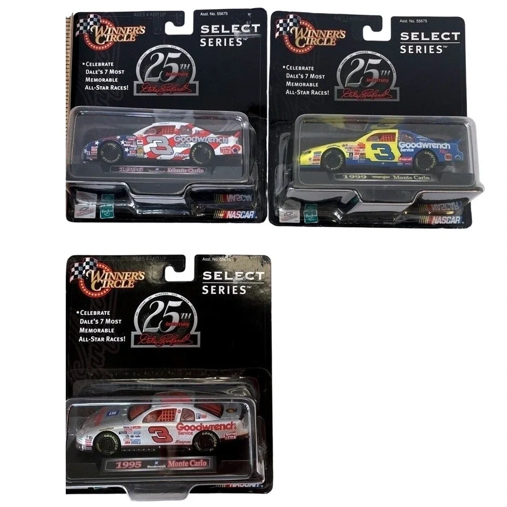 Dale Earnhardt Winners Circle 25th Anniversary 1:43 Diecast Car Lot of 3 NASCAR